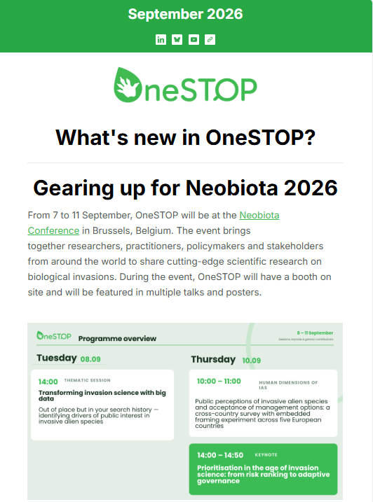 The third issue of OneSTOP's newsletter is out